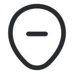 Location Minus SVG Icon